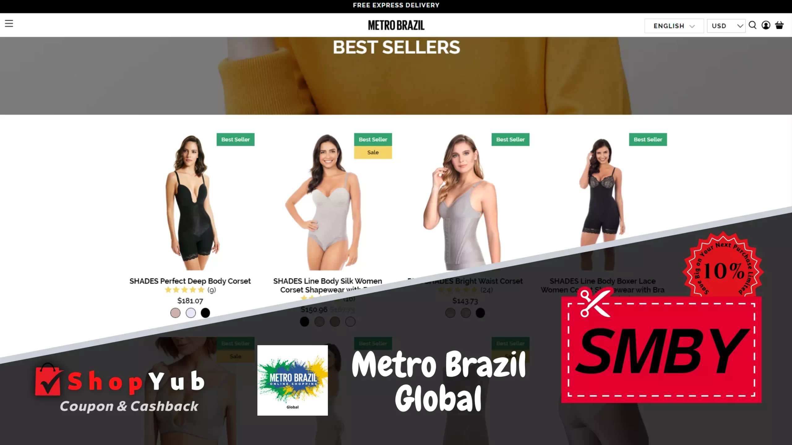 Use Metro Brazil Coupon Code: SMBY | Verified Metro Brazil Coupons for Global | 10% Off Metro Brazil Discount Codes fashion online | November 2023.