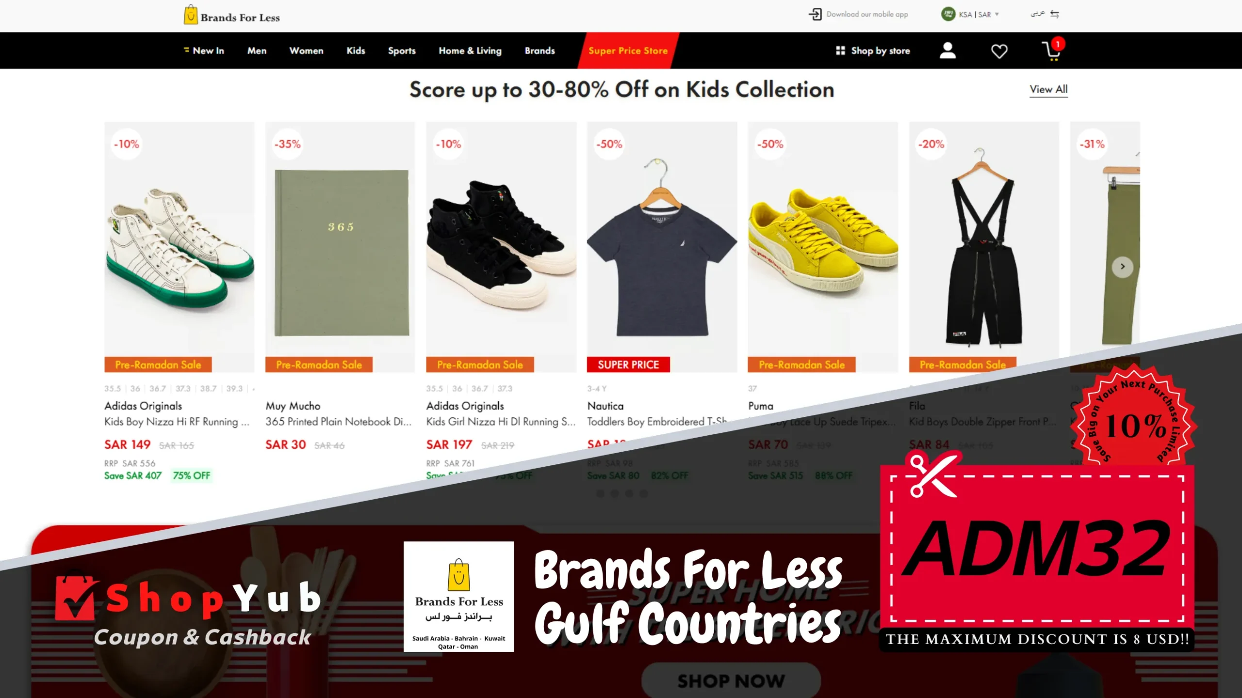Use Brands For Less Promo Code: ADM32 ✓ Verified Coupons & Cashback for KSA 📍 Get 10% Off Discount Codes Fashion ▶ June 2024.