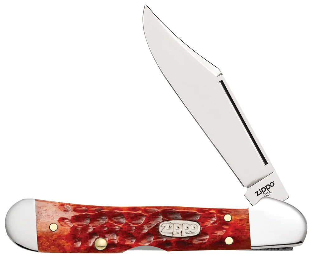 Нож перочинный Chestnut Bone Standard Jigged Mini Copperlock + зажигалка 207 ZIPPO 50538_207