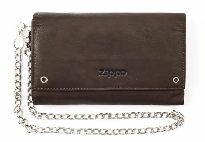 Кожаный бумажник байкера ZIPPO 2005129