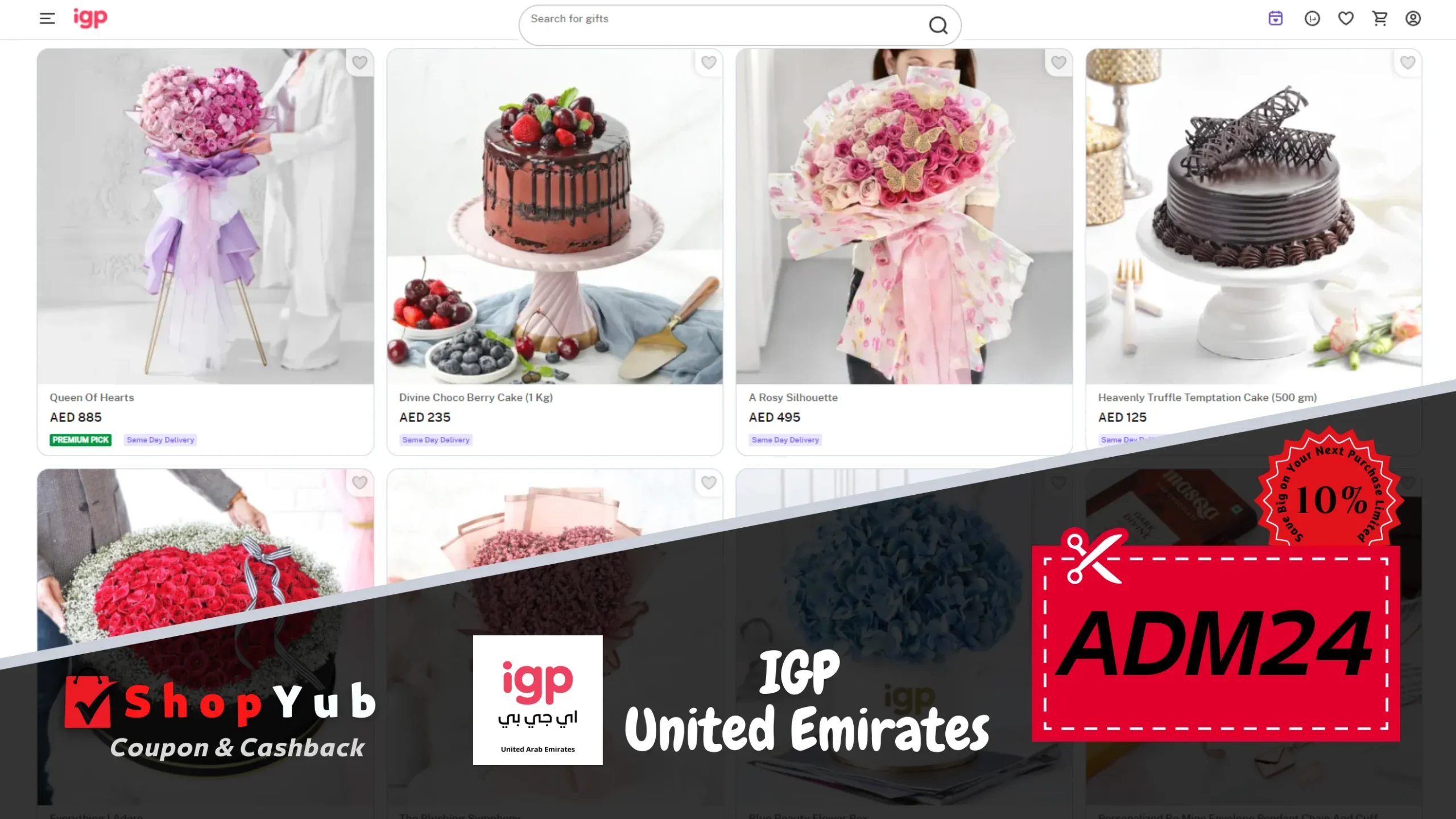 Use IGP Promo Code: ADM24 ✓ Coupons & Cashback for UAE 📍 Get 10% Off Discount Codes Gifts online ▶ June 2024.