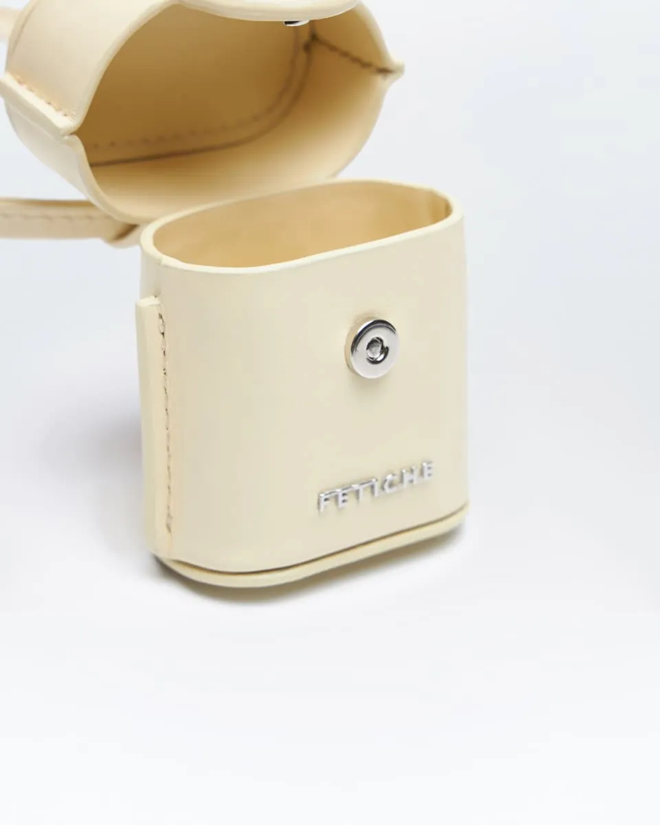 F.035. Mellow Yellow Стильный футляр для наушников AirPods ванильного цвета от FETICHE