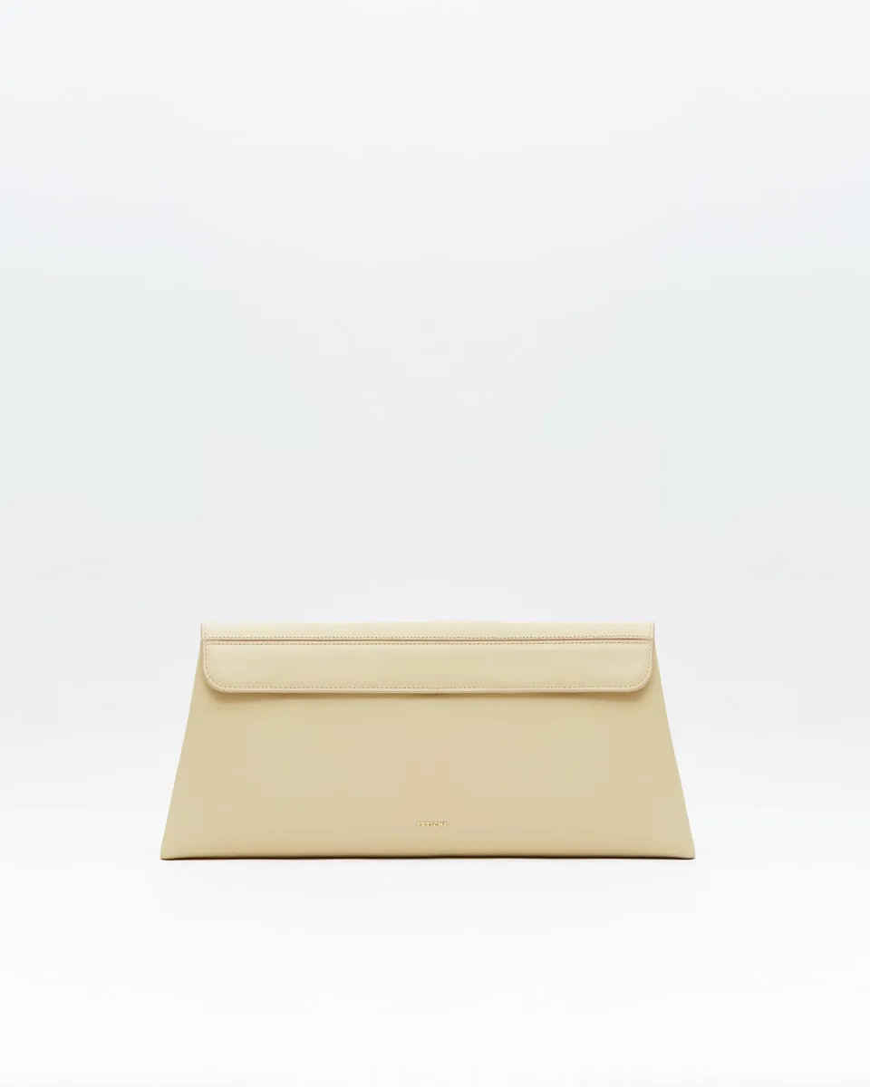 KH.038. Ivory Бежевый клатч TATI из натуральной кожи от FETICHE