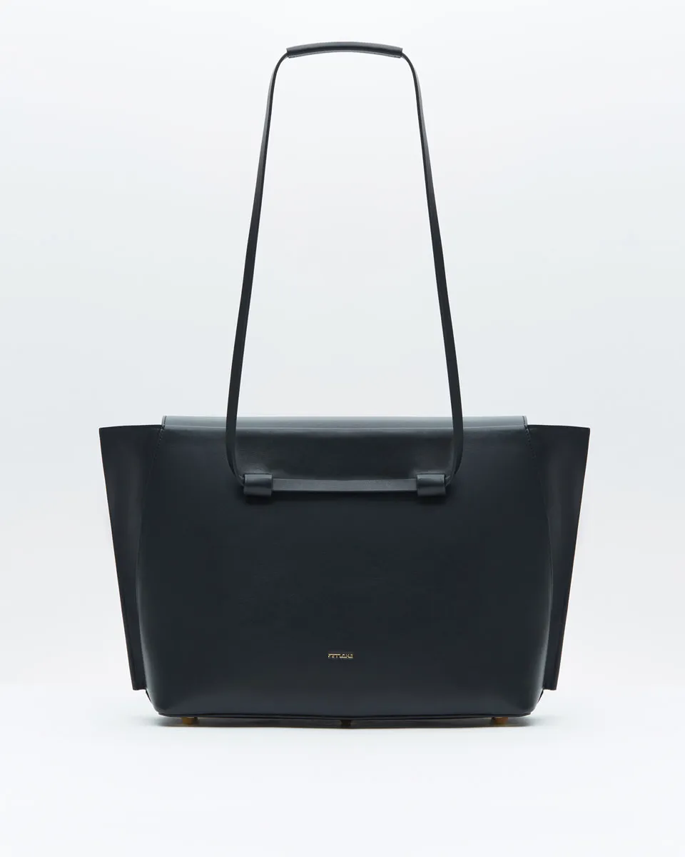 S.027. Black Чёрный тоут из натуральной кожи от FETICHE